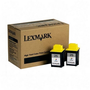 Lexmark 15M1375 (Lexmark #25) Tri-Color OEM High Yield Ink Cartridge (2 pk)