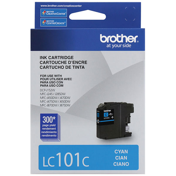 Brother LC-101C Cyan OEM Inkjet Cartridge