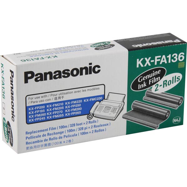 Panasonic KX-FA136 Black OEM Thermal Fax Ribbons