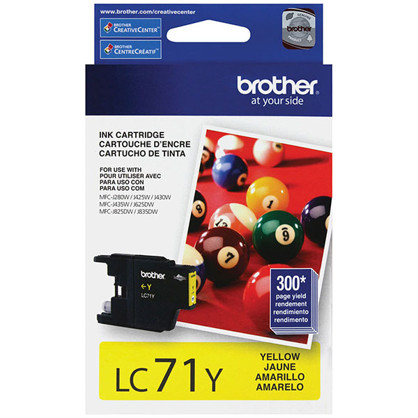 Brother LC-71Y Yellow OEM Ink Cartridge